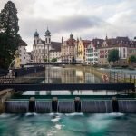 waterfall, cityscape, switzerland, nature, lucerne, city, swiss, photography, summer, river, tourism, water, travel